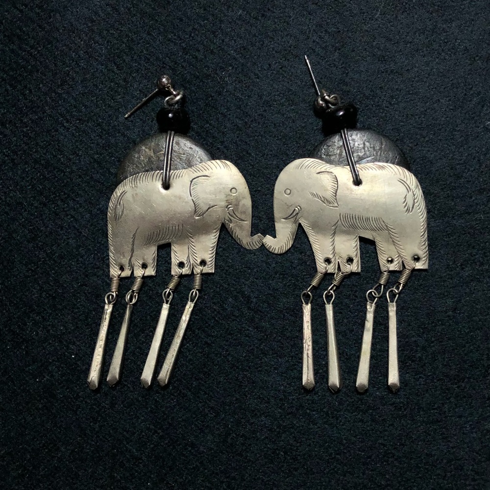 Vintage elephant earrings
